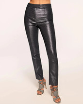 Ramy Brook Sz 8 Womens Saylor Pants Zinc Metallic Evening Cocktail Party... - $79.19