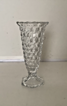 FOSTORIA American Flared Bud Vase Hex Base 8&quot; Tall Excel Unused Condition NWOT!! - £21.39 GBP