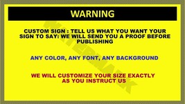 CUSTOM REG SECURITY SAFETY SIGN AUTHORIZED WORK HOME BUSINESS PHOTO ALL ... - $92.53 MXN+