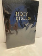Holy Bible KJV Ed Old and New Testament Black Faux Leather Brand New - £4.28 GBP