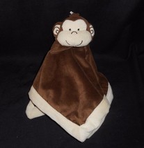 Tiddliwinks Baby Brown Monkey Security Blanket Stuffed Animal Plush Toy Lovey - £21.26 GBP