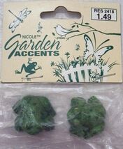 Nicole Garden Accents Miniature Frogs - Dollhouse Set of 2 - $5.93