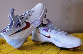 Nike Force Zoom Trout 9 Elite Baseball Cleats Metal Men’s Size 8.5 FV4575-106 - £42.53 GBP