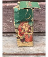 VTG CHRISTMAS SANTA CHOCOLATE BOX ROCKWOOD CANDY CONTAINER OLD  - £15.60 GBP