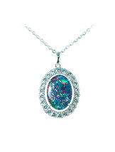 Australia Triplet Opal  Authentic Australian Triplet Opal Necklace Pendant - £117.45 GBP