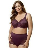 Elila Plum 2311 Stretch Lace Full Coverage Bra - £45.42 GBP