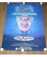 Steve Martin The Man with Two Brains Promo Video Poster Vintage 1983 Car... - $756.95 MXN