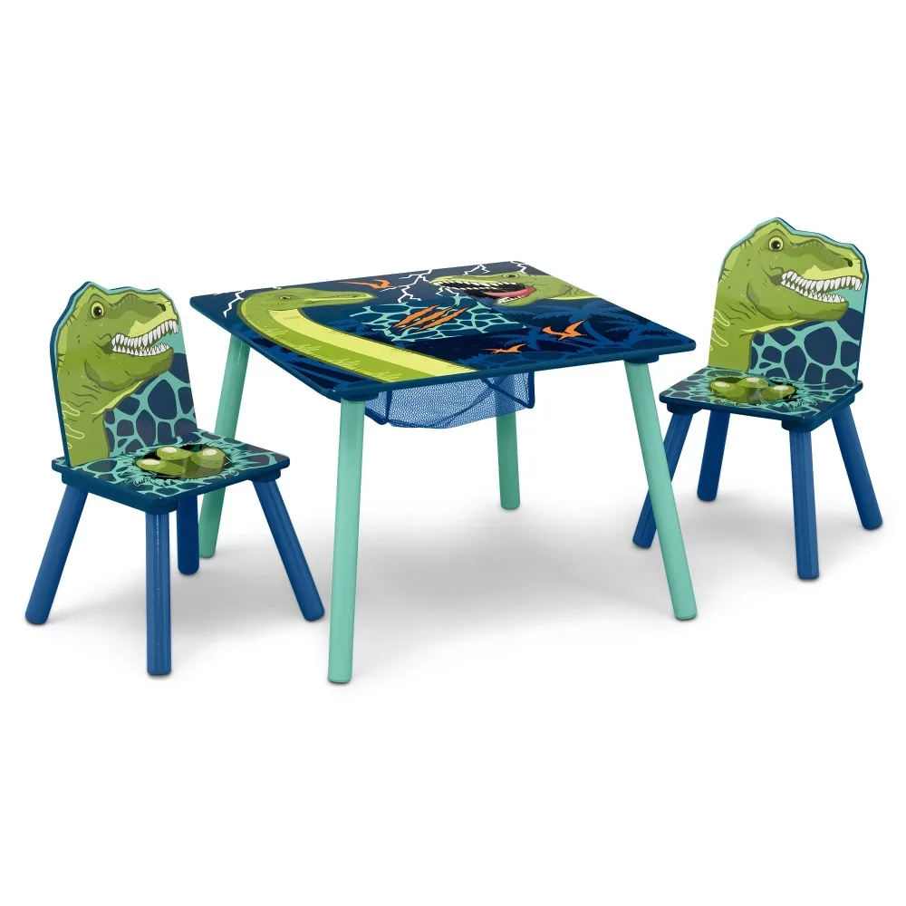 Delta Children Dinosaur Table and Chair Set With Storage (2 Chairs Inclu... - £75.46 GBP+