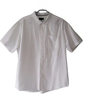 LINCOLN  Mens Short Sleeve Button Down Shirt &amp; Logo Size XL- 100% Cotton... - £14.54 GBP