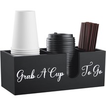 Coffee Cup Holder For Countertop - Wood Coffee Bar Accessories And Organizer - F - £30.36 GBP