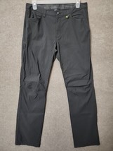 Eddie Bauer Tech Pants Mens 34x34 Gray Nylon Hiking Stretch Lightweight Outdoor - £19.22 GBP