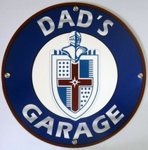 Dad&#39;s Garage Lincoln Metal Sign - £23.48 GBP