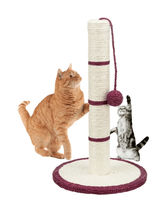 Cat Scratching Post 19" Tall Kitty Scratcher Sisal Natural Jute Rope Swa... - $19.59