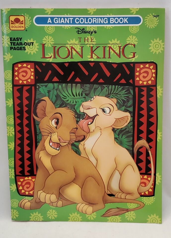 Vintage 1994 Golden Book Disney's The Lion King Coloring Book 3437 - $6.99