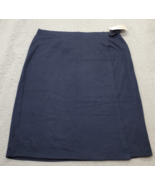 Russ Wrap Skirts Women Size XL Blue Short Length Buckle Adjustment Elast... - €20,64 EUR