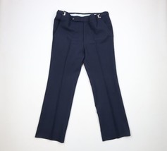 Vtg 60s 70s Streetwear Mens 40x31 Buckle Waist Knit Bell Bottoms Chino Pants USA - £70.02 GBP