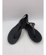 Crocs Isabella T Strap Black Sandal Women&#39;s Size 6 - $29.71