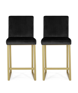 Black Set of 2 Annastassia 26.75&quot; Counter Stool Bar Kitchen island.... - $297.94+