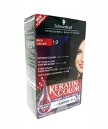 LOT 2x Schwarzkopf Keratin Color Permanent Hair Color Cream, 1.9 Rich Ca... - $474.88 MXN