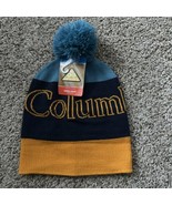 Columbia Youth One Size Color Block Pom Pom  Beanie Logo Omni-heat Infinity - $18.69