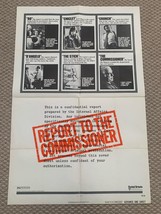 Report to the Commissioner 1975, Crime/Action Original Vintage Movie Pos... - $49.49