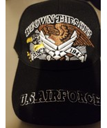 US Air Force-&quot;We own the skies&quot; on a black ball cap - £15.93 GBP