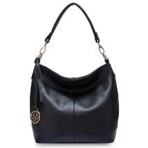 Zency Fashion Purple Women Shoulder Bag 100% Genuine Leather Elegant Tote Handba - £64.92 GBP