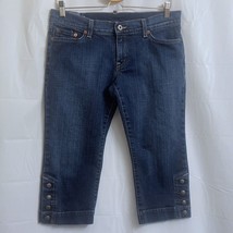 Lucky Brand Legionnaire Crop Jeans Women&#39;s 10 / 30 Blue 18 1/2&quot; Inseam - £11.09 GBP