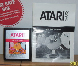 ATARI 2600 MS PAC-MAN vintage game w/ manual - £18.91 GBP
