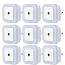 10Pcs Plug-In Led Night Lights Lamp Dusk To Dawn Sensor Hallway Kitchen Bathroom - £17.57 GBP