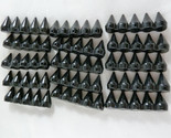 Lot of 15 Long Black Plastic Flat Back Spike Beads, 2 1/2 inches long Un... - $13.16