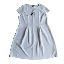 Charlie Paige Dress XL White Cap Sleeves Knee Length Bridal Shower A-Line - £22.62 GBP