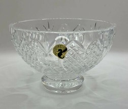Waterford Crystal Wedding Heirloom Collection Footed 6&quot;  Bowl Hearts Pineapple - £55.84 GBP