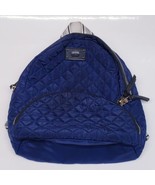 Steve Madden Navy Blue Quilted Nylon Backpack Handbag Purse With Silver ... - $23.65