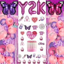 78 Pcs Y2K Party Decorations Early 2000S Party Supplies For Teen Girls, Y2K 2000 - £43.26 GBP