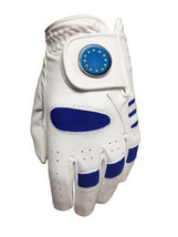 NEW JUNIOR ALL WEATHER GOLF GLOVE. EUROPE BALL MARKER. ALL SIZES AVAILABLE - £7.66 GBP