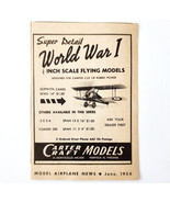 1974 Carter Craft WW1 Airplane Models Advertisement Aviation Kits DWQQ13 - €17,30 EUR 1974 Carter Craft WW1 Airplane Models Advertisement Aviation Kits DWQQ13 - €17,30 EUR