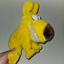 VTG Mother Goose &amp; Grimm Yellow Dog Plush 9&quot; Stuffed Animal Hook 24K 198... - £15.44 GBP