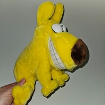 VTG Mother Goose &amp; Grimm Yellow Dog Plush 9&quot; Stuffed Animal Hook 24K 1987 Grimmy - £15.42 GBP