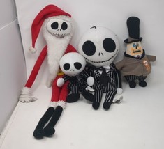 Nightmare Before Christmas Stuffed Plush Lot Santa Jack Skellington &amp; Mayor VTG - £21.35 GBP