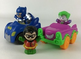 Little People DC Super Friend Vehicles Batmobile Joker Robin Figures 2020 Mattel - £29.92 GBP