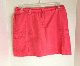 Izod Womens Sz 8 Pink Skirt Skort Golf Tennis Cargo Pockets - £12.38 GBP