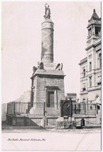 Maryland Postcard RPPC Baltimore Battle Monument Early 1900s - $3.95