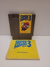 Super Mario Bros. 3 (Nintendo NES, 1990) Authentic w/ Manual Tested &amp; Works - £21.64 GBP