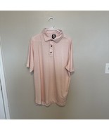 FootJoy Shirt Mens L Pink Polo Short Sleeve Performance Stretch Golf FJ - $15.19
