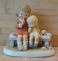 Enesco 1987 Memories of Yesterday &quot;HUSH&quot; Porcelain Figurine #114553 - $10.80