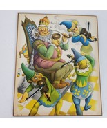 Vintage 1960s Nursery Rhyme Folk ART Print Laminated on Board 9.5x8 Inch... - €17,95 EUR