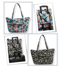 Vera Bradley Miller Tote Bag Travel Luggage W/Trolley Sleeve Choice NWT MFG $120 - £40.36 GBP