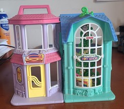 2002 Fisher Price Sweet Streets Beanstalk Toy Shop Fast Food - $18.23