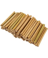 100 Pack Bamboo Sticks For Crafts, 5.2 Inches Long And 0.26-0.37 Inches ... - £28.30 GBP